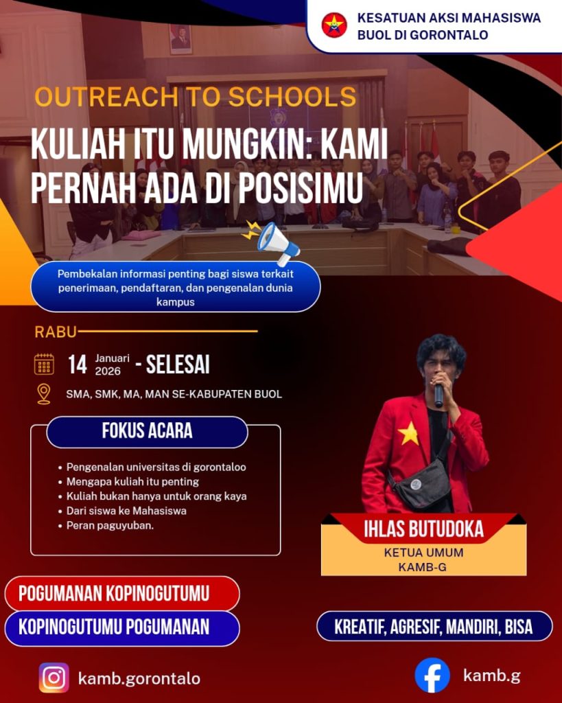 KAMB-Gelar Sosialisasi Akademik di Sekolah-sekolah Kabupaten Buol