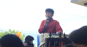 Ketua Umum Mahasiswa Parigi Moutong, Satrio. (Fto Istwa)
