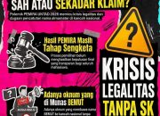 Sengketa PEMIRA UNTAD Belum Tuntas, Mahasiswa Soroti Krisis Legalitas dan Klaim Representasi BEM di Forum Nasional