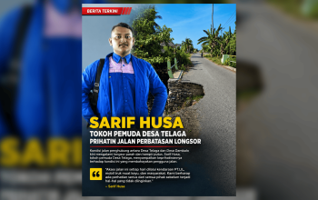 Jalan Penghubung Telaga–Dambalo Nyaris Putus, Tokoh Pemuda Desak Perbaikan Segera