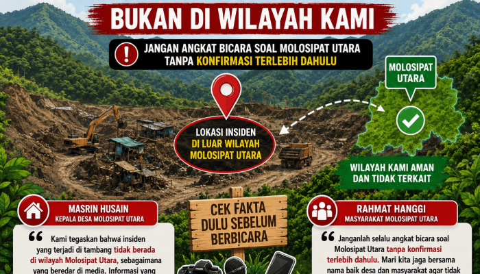 Kades dan Masyarakat Molosipat Utara Tegaskan Insiden Tambang Bukan di Wilayah Mereka