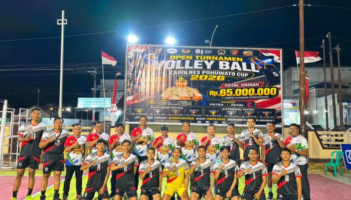 Kapolres Cup II 2026 Bergulir, Ketua KONI Pohuwato Dorong Lahirnya Atlet Voli Berprestasi