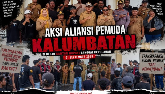 Aksi Aliansi Pemuda Kalumbatan Memanas, Kevin Lapendos: Jika Tidak Ada Tindakan, Kami Akan Kembali dengan Massa Lebih Besar