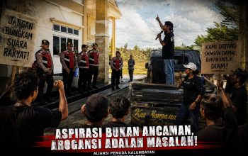 Kevin Lapendos Soroti Dugaan Sikap Arogan Oknum Polisi Saat Aksi Damai Aliansi Pemuda Kalumbatan Di Depan Polres Bangkep